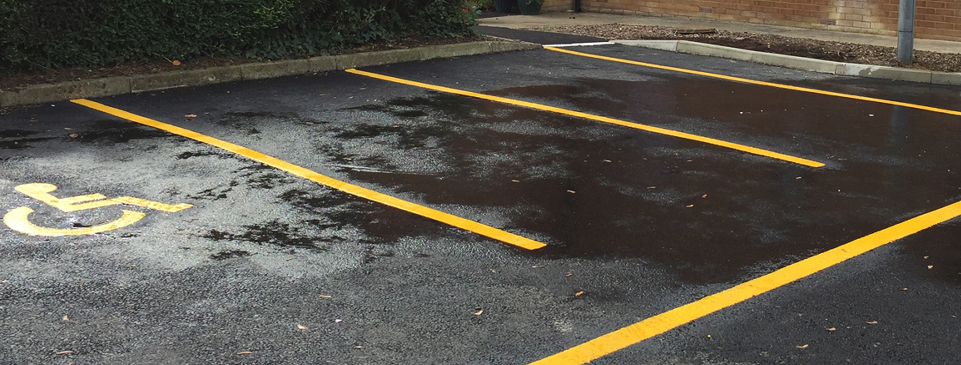 Machine Laid Tarmac Car Park